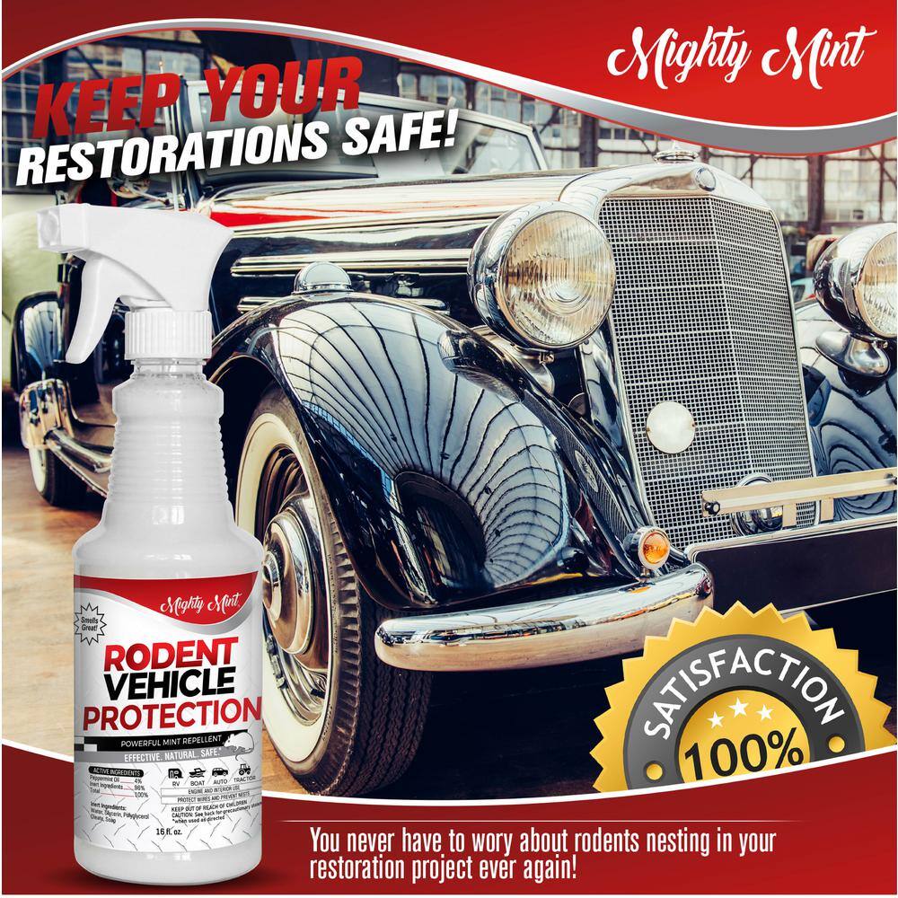 Mighty Mint Rodent Repellent Spray for Vehicle Engines and Interiors Cars Trucks RVs and Boats VS-16