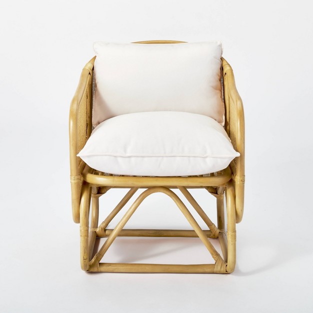 Rialto Woven Barrel Back Chair With Cushion Designed With Studio Mcgee