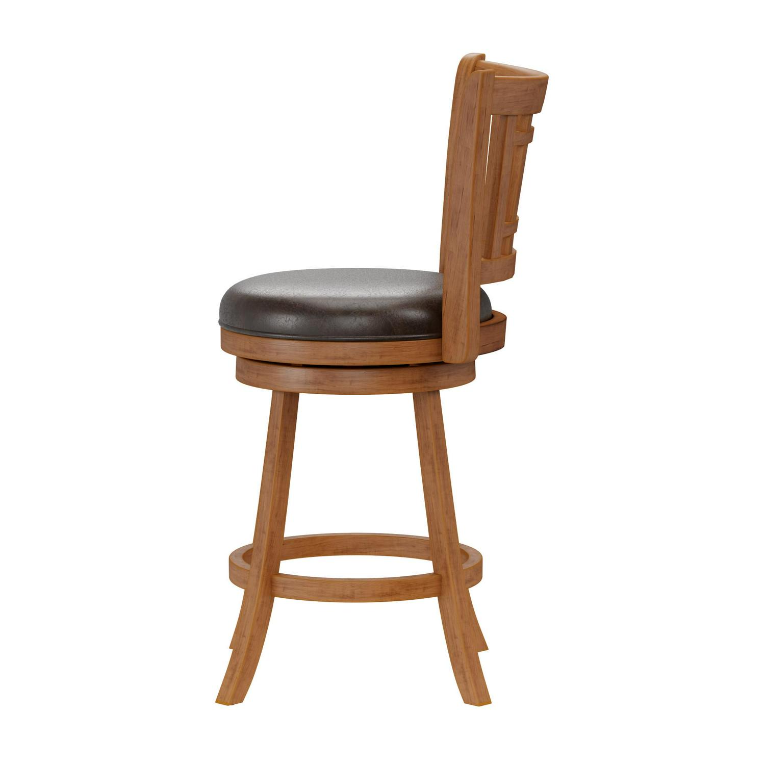 Hillsdale Furniture Fairfox Wood Counter Height Swivel Stool， Oak