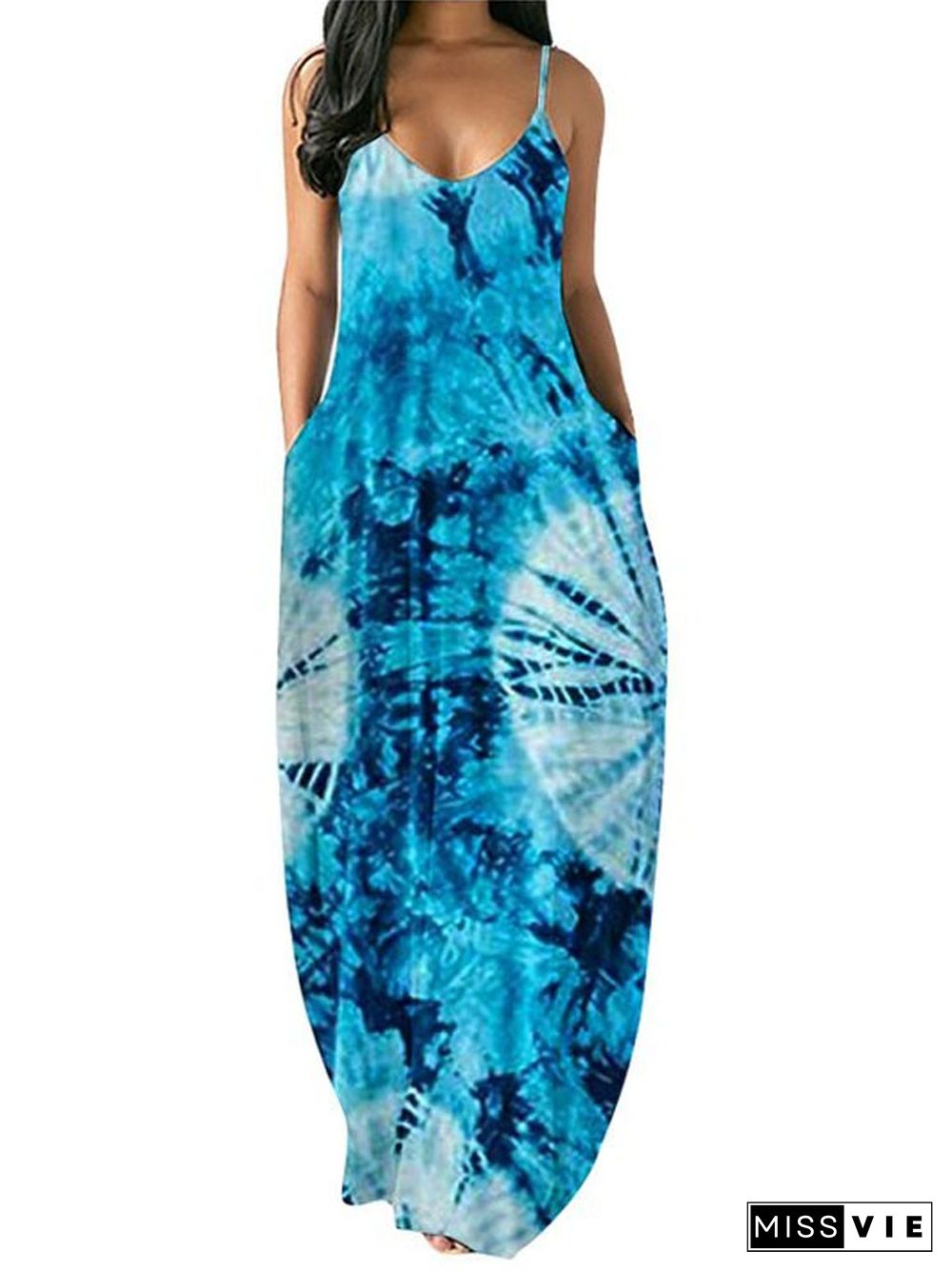 Summer Printed Long Skirt Dress Loose Multicolor Long Skirt