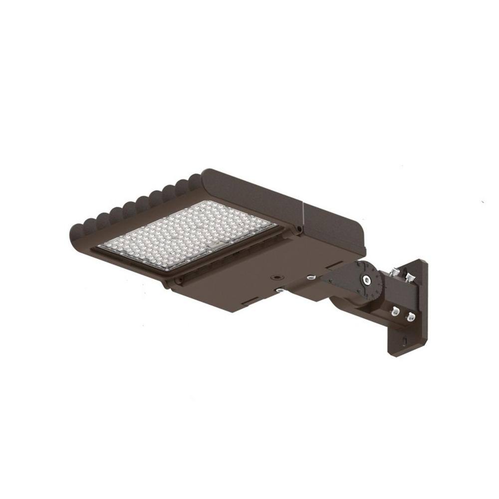 SOLTECH Smart Solar Lighting FLQ 150-Watt Equivalent Integrated LED Bronze Aluminum Area Light STLFLQ1505YKBR