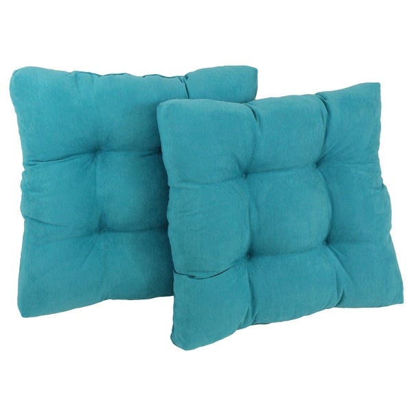 19-inch Square Microsuede Chair Cushion (Set of 1， 2， or 4) - 19 x 19