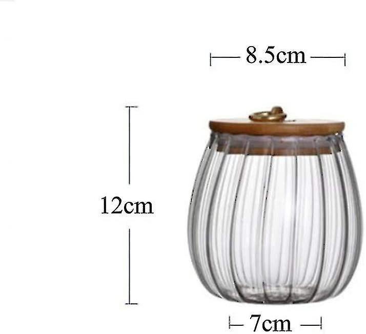 Glass Food Storage Jar 750ml/25oz Clear Glass Jar With Airtight Acacia Wood Lid Kitchen Food Storage