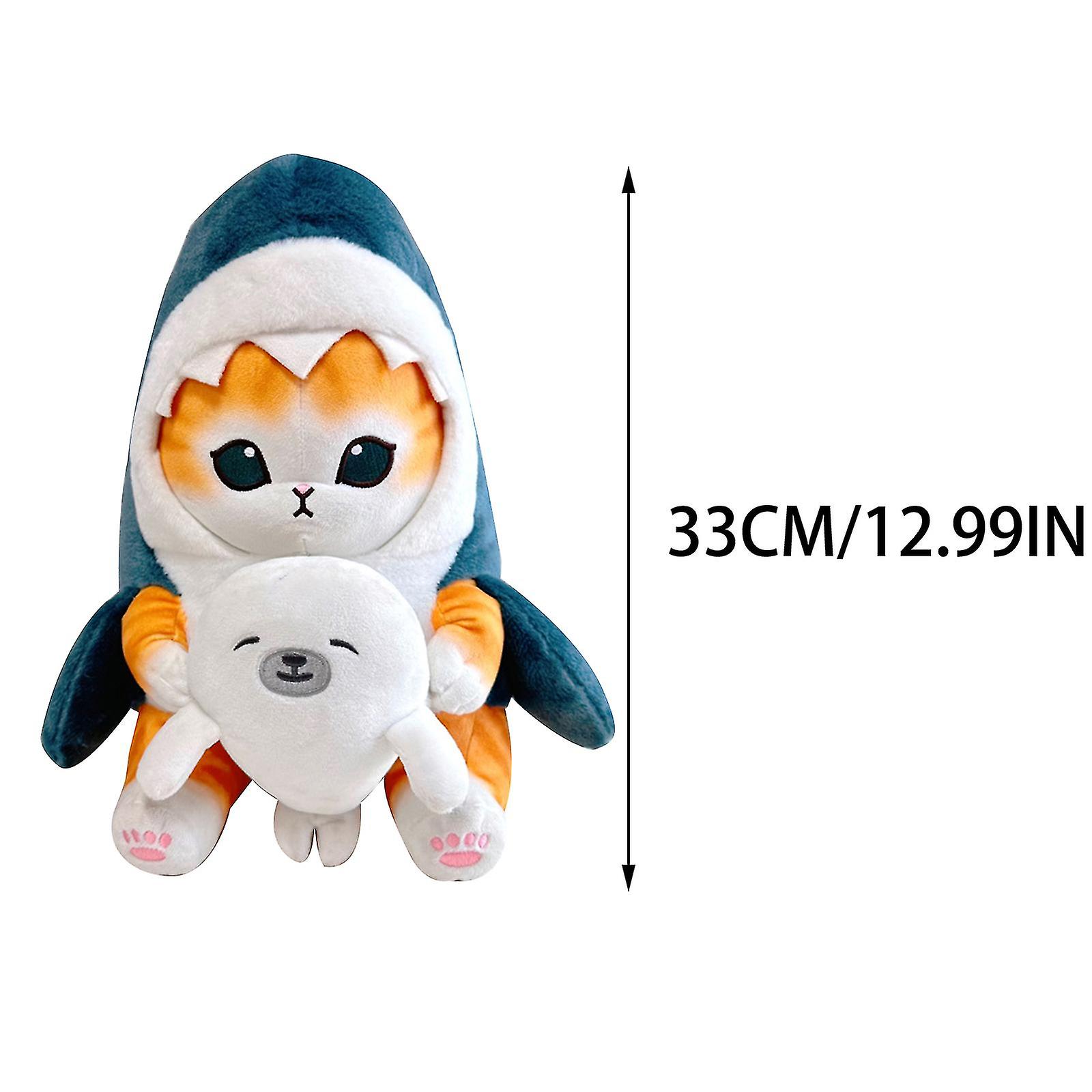 Shark Cat Cute Plush Doll Cute Shark Cat Soft Stuffed Animal Plush Toy