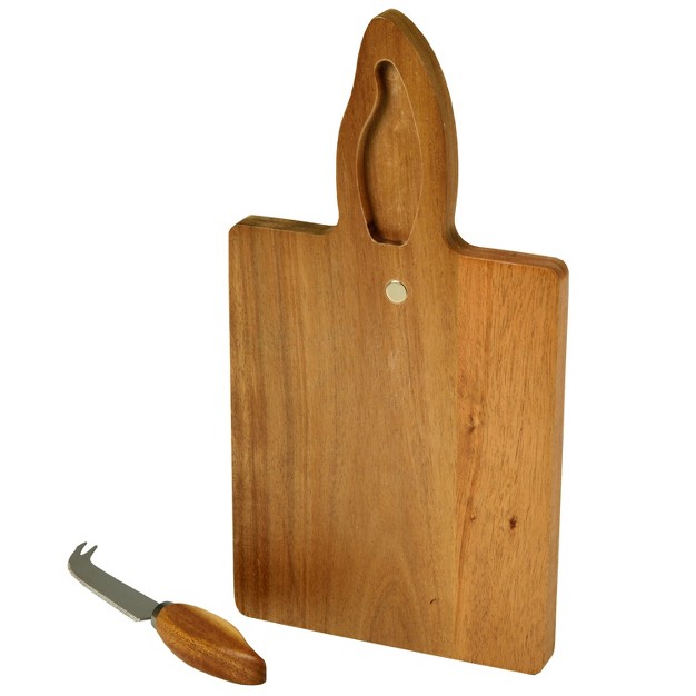 Picnic At Ascot Acacia Bar Board With Magnetic Knife