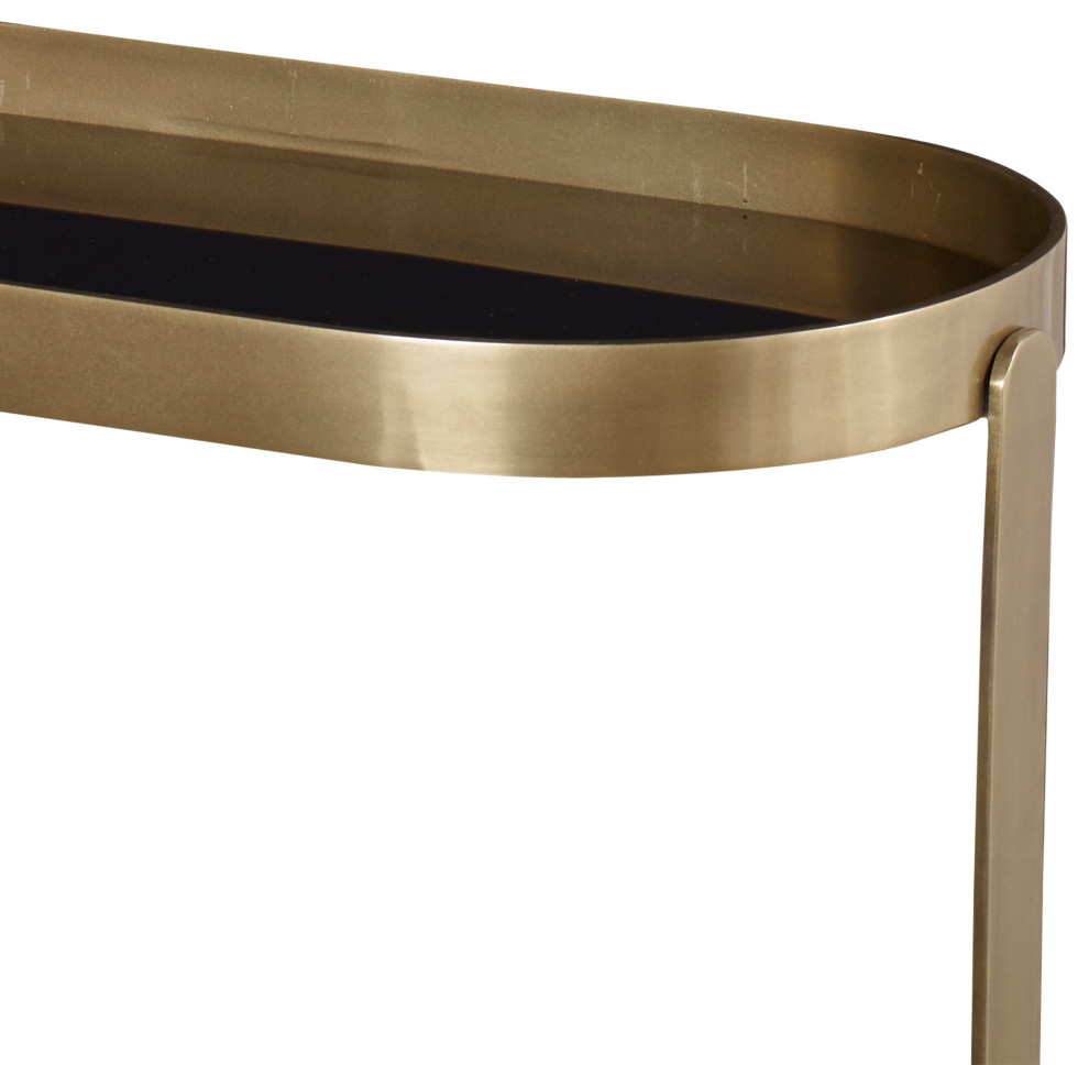 Uttermost Adia Antique Gold Accent table   Contemporary   Side Tables And End Tables   by Better Living Store  Houzz