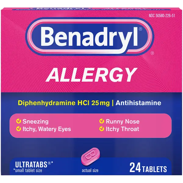 Benadryl UltraTabs Allergy Tablets