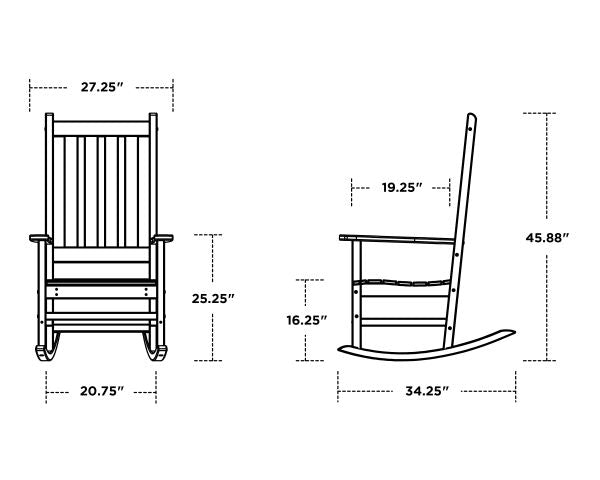 Polywood Vineyard Porch Rocking Chair R140