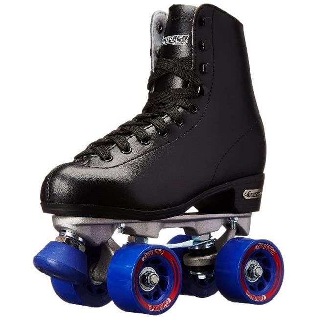 Chicago Men's Classic Quad Roller Skates Black Classic Rink Skate, Size 5