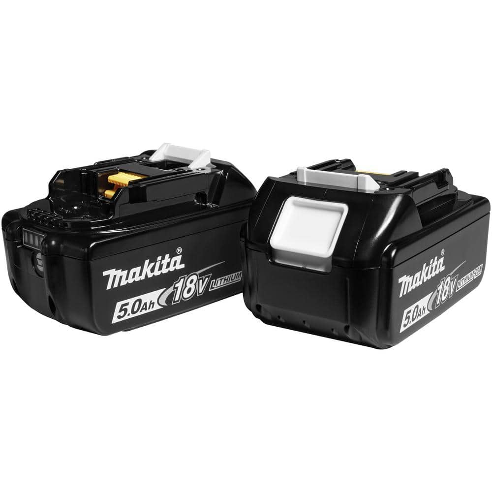 Makita 18V LXT Lithium-Ion High Capacity Battery Pack 5.0 Ah with LED Charge Level Indicator (2-Pack) BL1850B-2