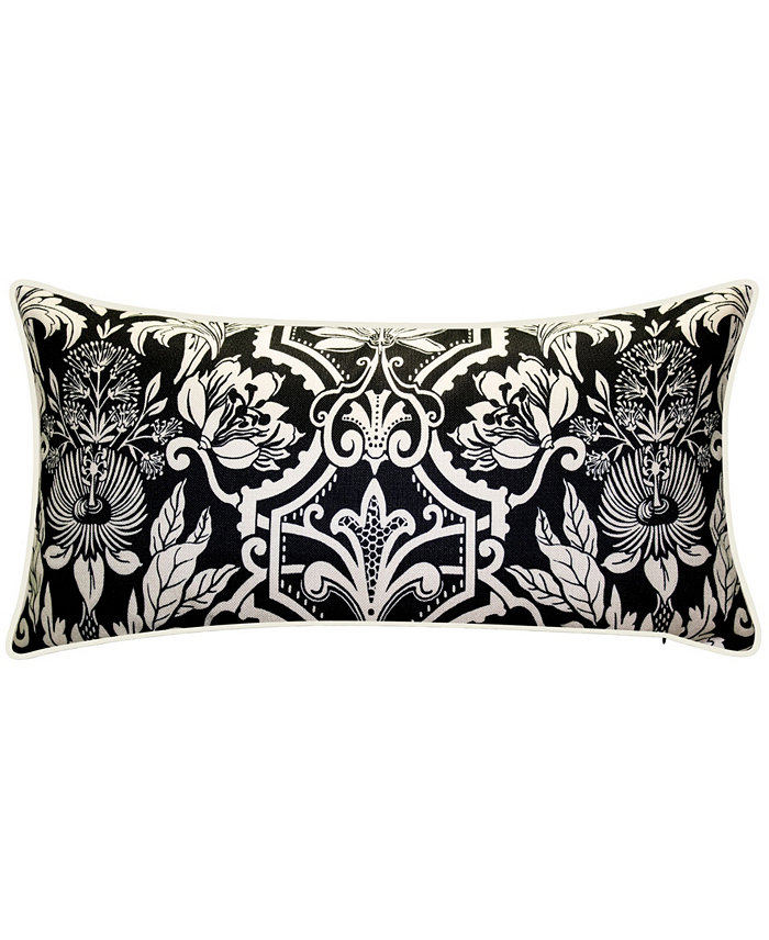 Edie@Home NYBG Reversible Alhambra Print Decorative Pillow， 15