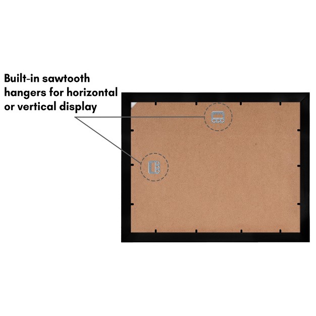 Americanflat Diploma Frame 11x14 With 8 5x11 Mat For Diploma Wood Glass