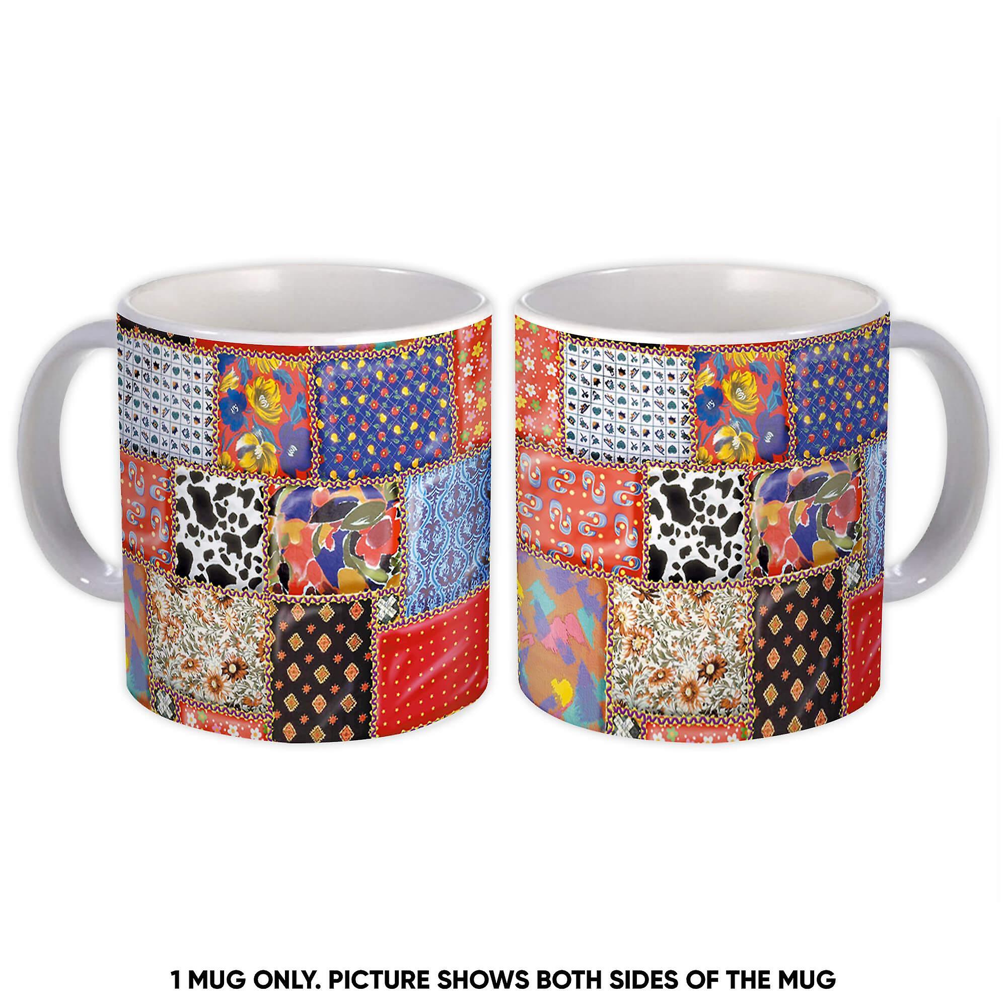 Gift Mug: Patchwork Pattern For