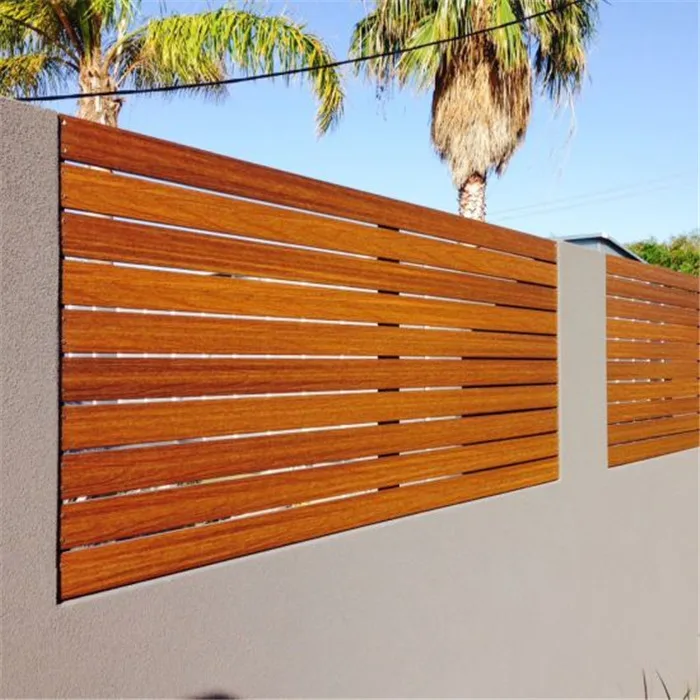 Factory Directly Supply Metal Easy To Assemble Hot Sale Powder Coated Aluminum Slat DIY Fence Panels