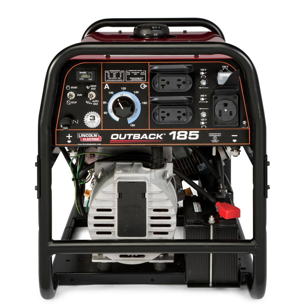 Lincoln Electric 185 Amp Outback 185 Engine Driven DC Stick Welder 5.7 kW Peak Generator (Kohler) K2706-2