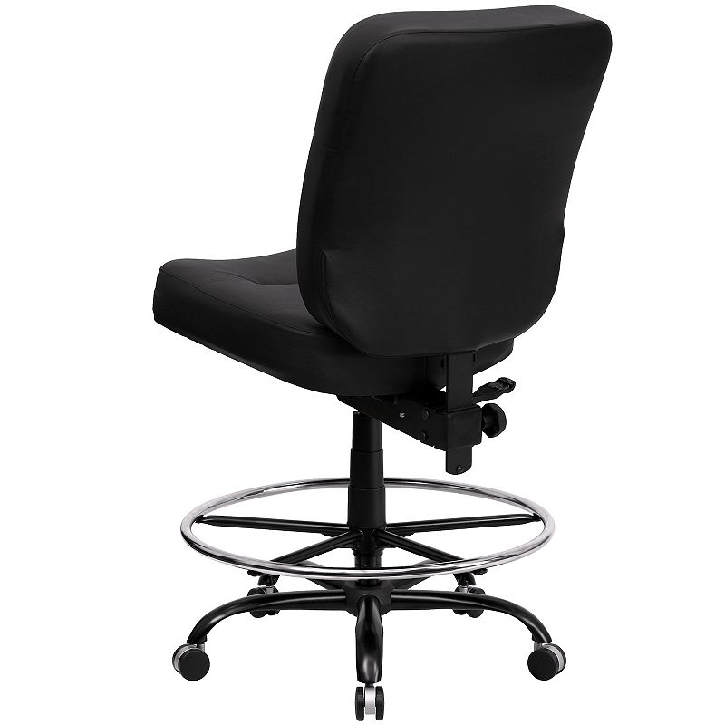 Flash Furniture Big and Tall Ergonomic Black Drafting Desk Chair