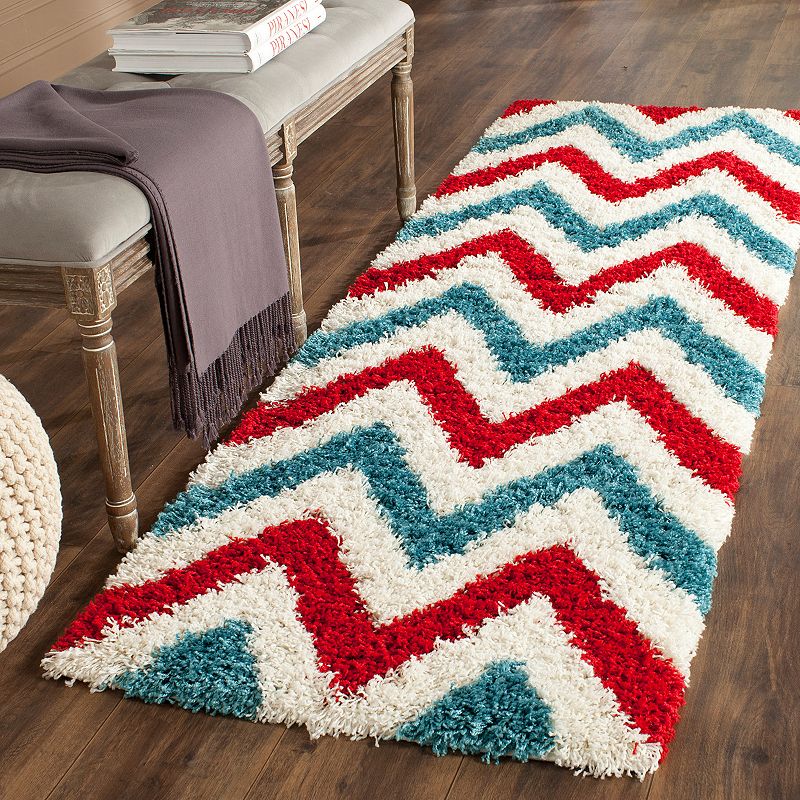 Safavieh Kids Chevron Stripe Shag Rug