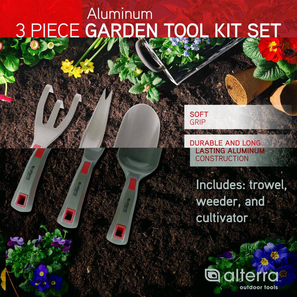 ALTERRA 3 Piece Aluminum Hand Tool Set AMHT15