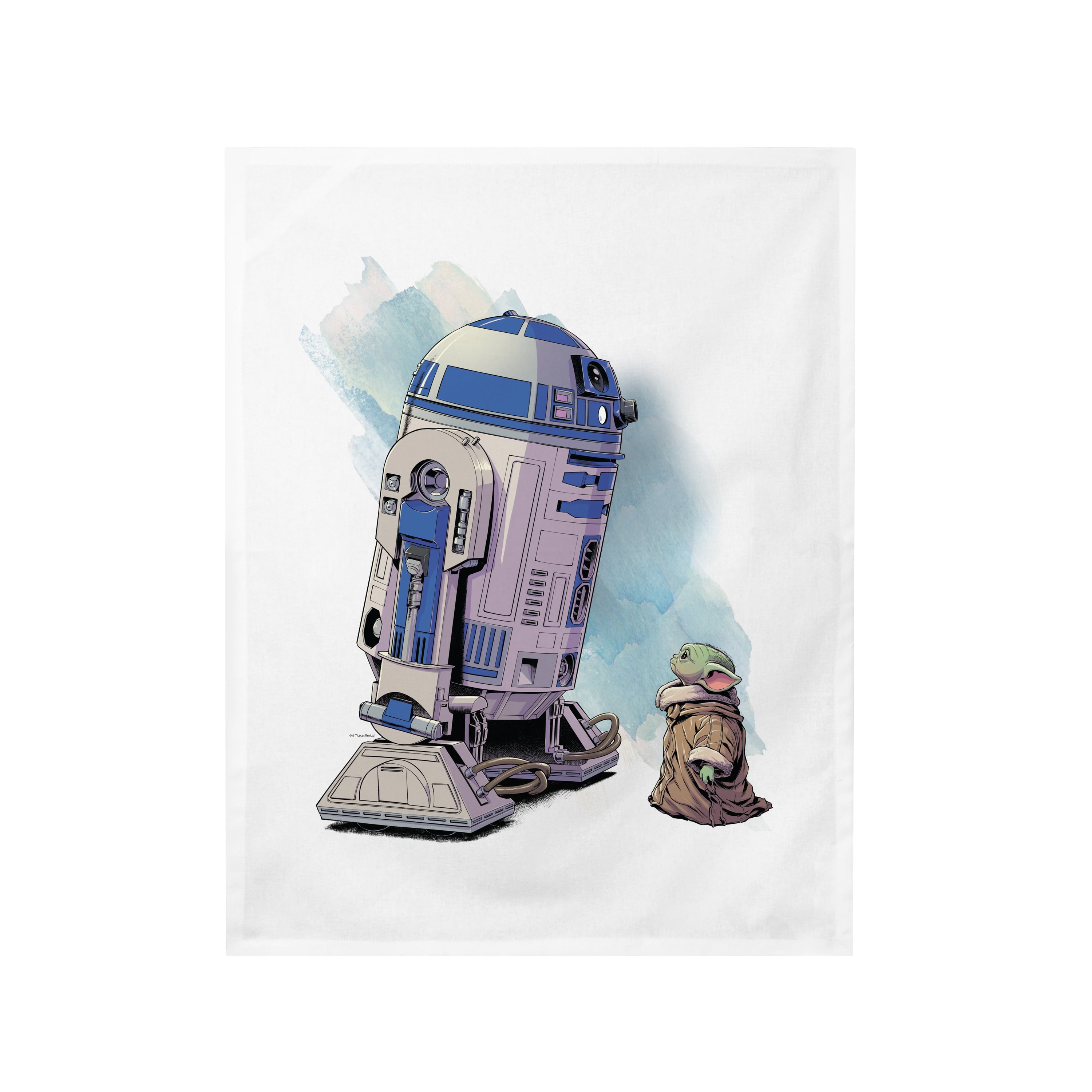 Star Wars Grogu and R2-D2 Kitchen Dish Towel