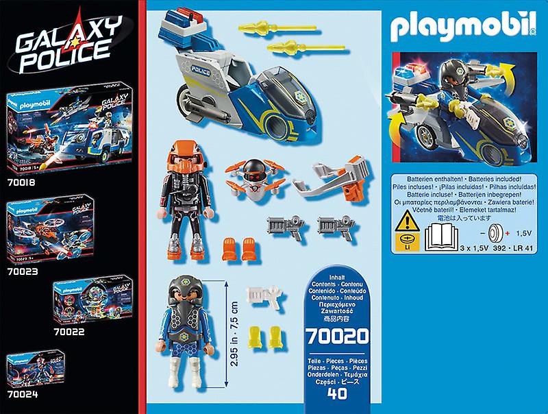 Playmobil galaxy police bike