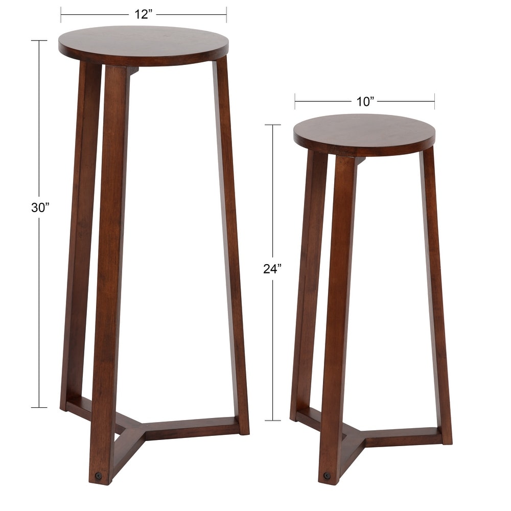 Kate and Laurel Rioux Round Wood Nesting Tables