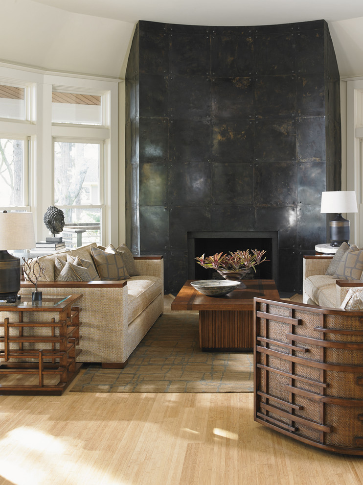 Nobu Square Lamp Table   Transitional   Side Tables And End Tables   by Lexington Home Brands  Houzz