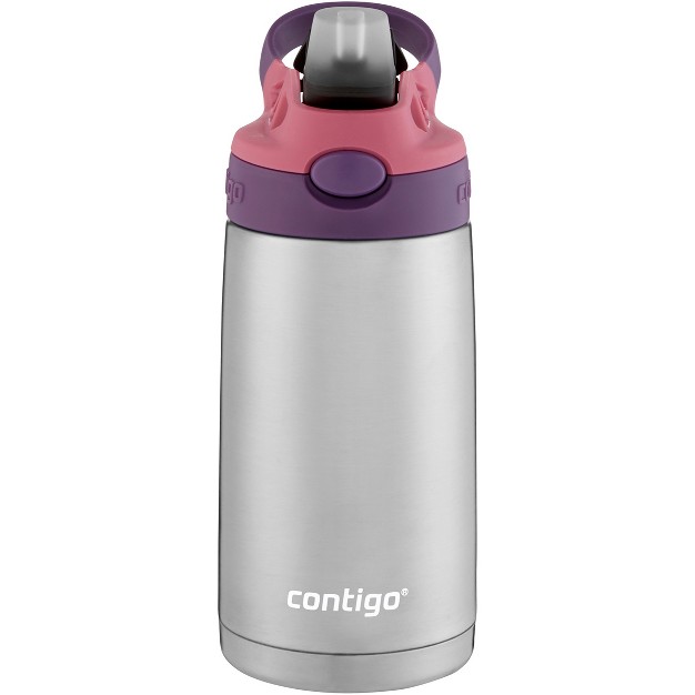 Contigo Kid x27 s 13 Oz Insulated Stainless Steel Autospout Straw Water Bottle