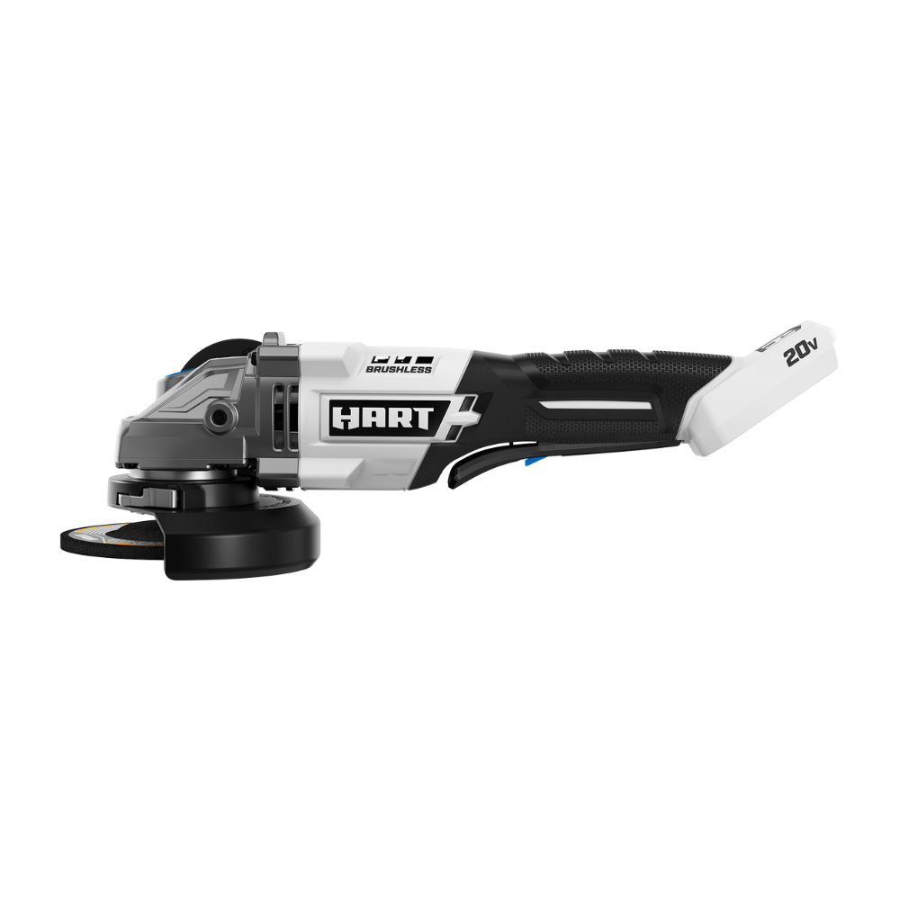 Hart 20 Volt Brushless 4-1/2-Inch Angle Grinder/Cutoff Tool， Battery Not Included