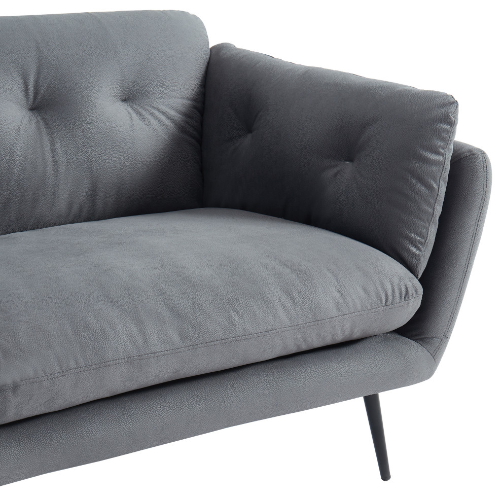 Divani Casa Cody Modern Gray Fabric Sofa   Midcentury   Sofas   by Vig Furniture Inc.  Houzz