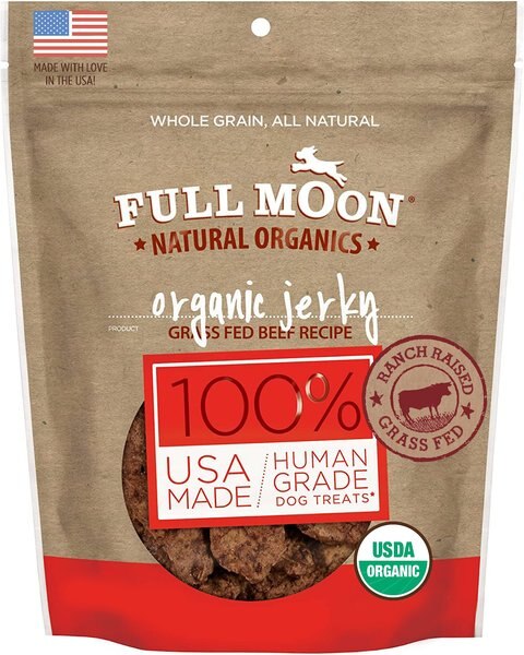 Full Moon Organic Beef Jerky Human-Grade Dog Treats