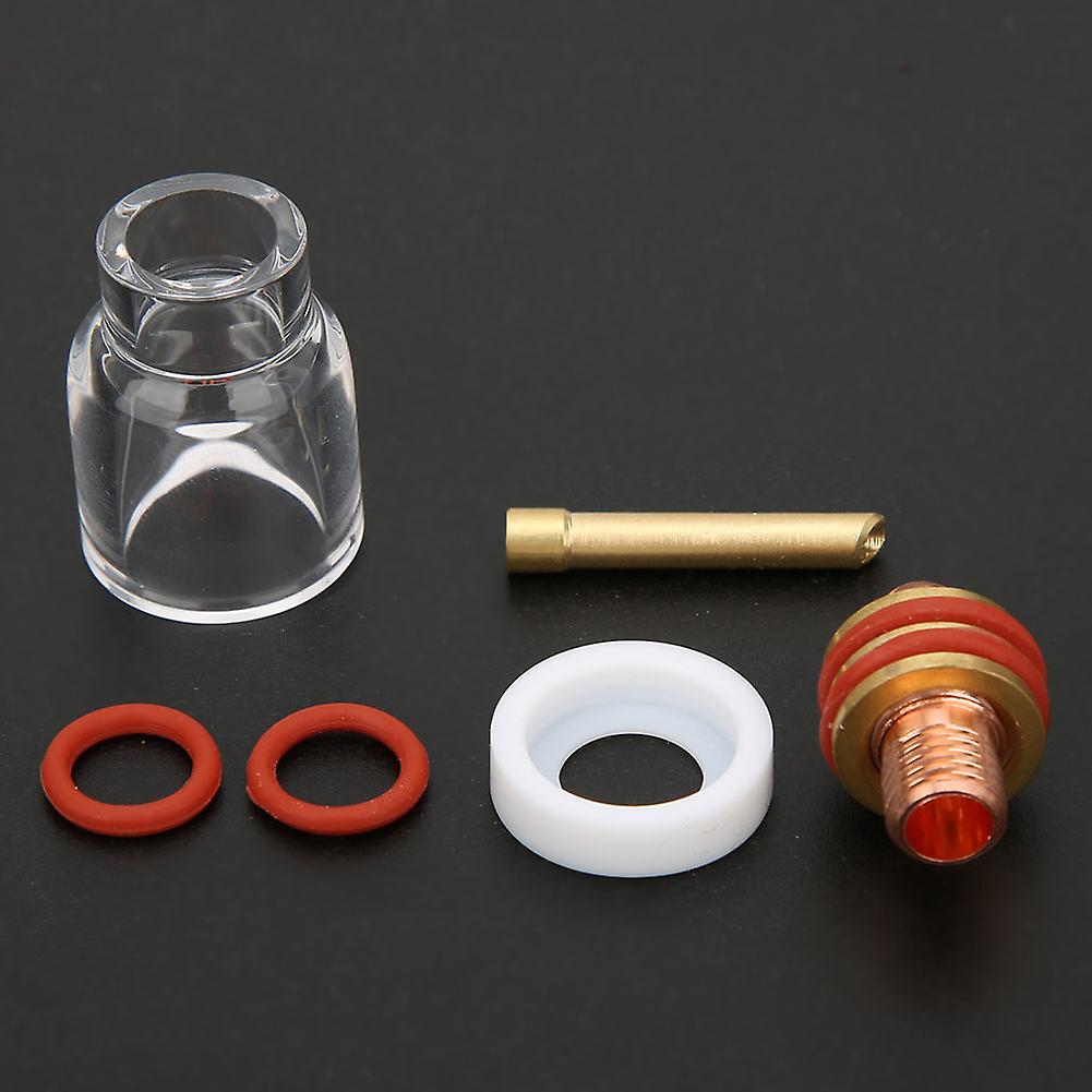 Tig-9/20 Welding Torch Gas Lens Collet Glass Cup Kit For 1/16in 3/32in 1/8in Tungsten Pin1.6mm