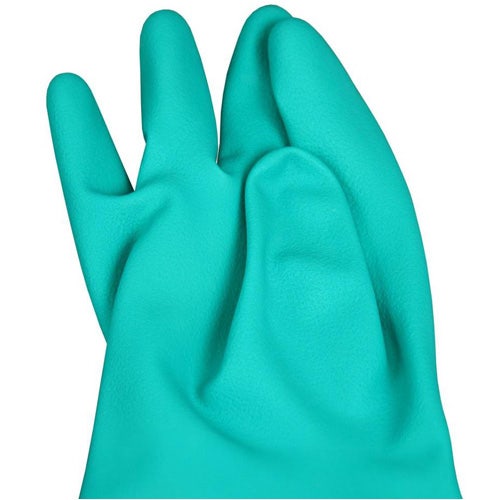 Safety Zone GNGU-MD-22-18 Nitrile Long-Sleeve Dishwashing Gloves， Green， Medium