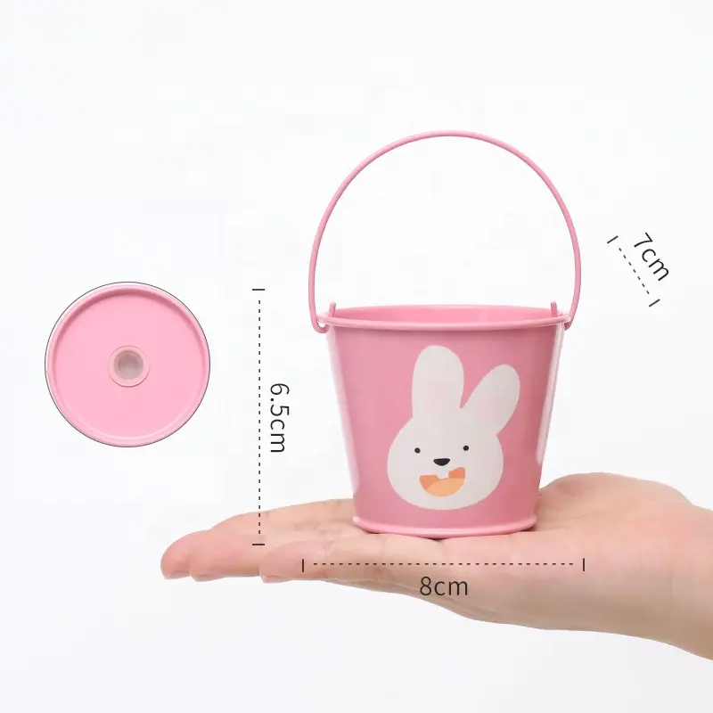 Hot Selling Item Personality Creative Desktop Ornament Modern Minimalist Cartoon Mini Flower Pot for Garden Supplies with Handle