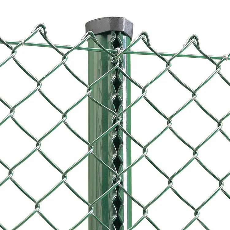 2mm thick 50mm hole 6ft high 30m long cheap galvanized chain link fencing