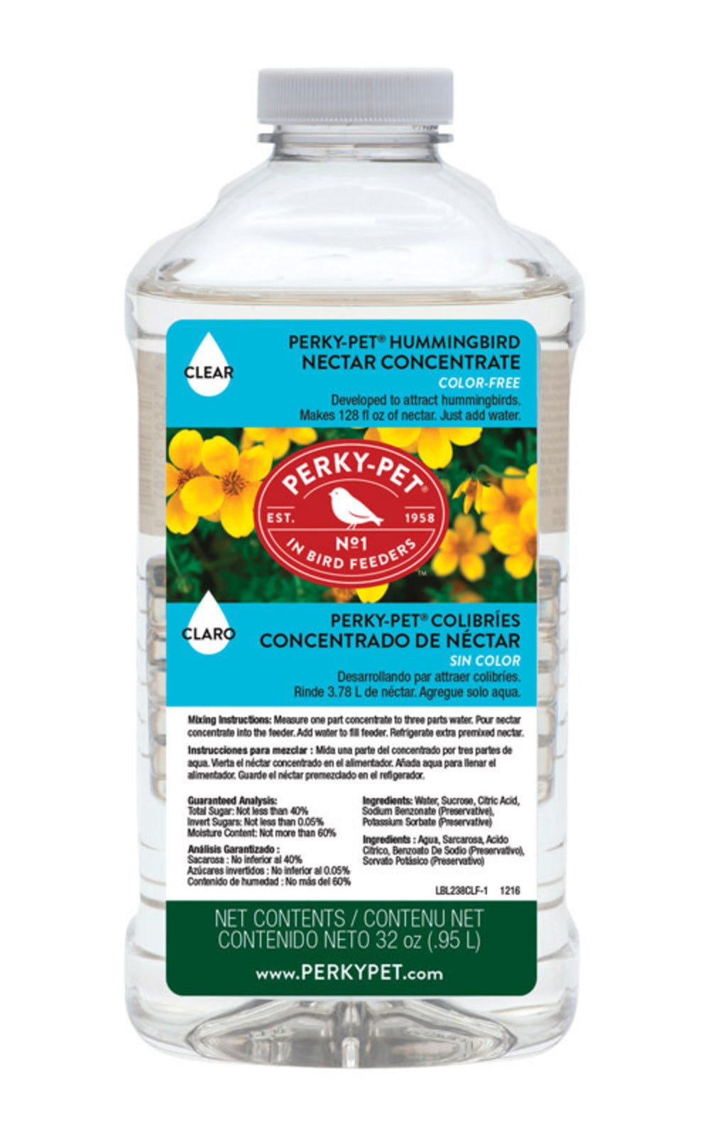 CLEAR HB NECTAR CONC32OZ