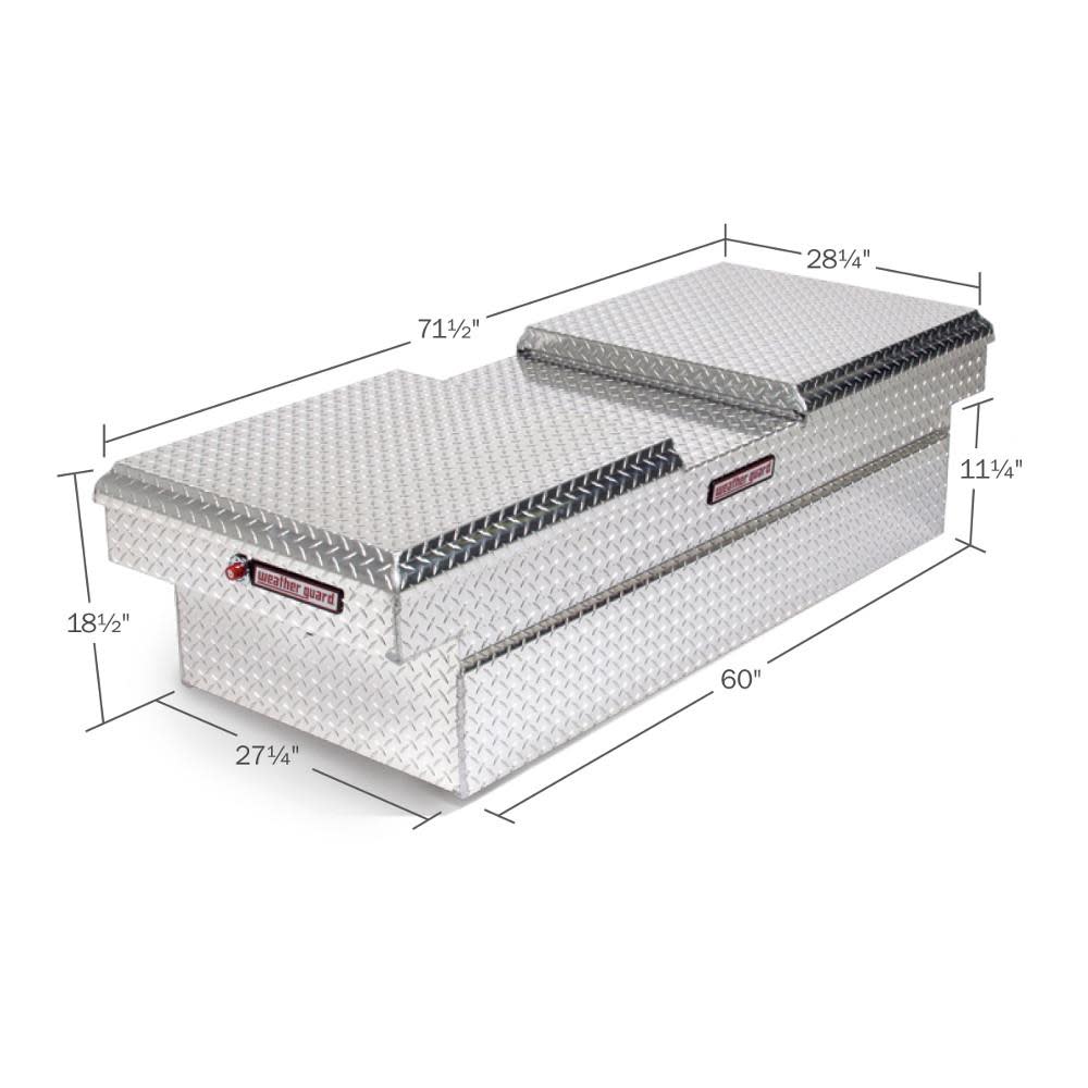 Model 114-0-01 Cross Box， Aluminum， Full Extra Wide， 15.3 Cu. Ft.