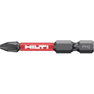 Hilti #2 Philips 14 in. Hex Diamond 2 in. Impact Screwdriver Bit (5-Pack) 2039126