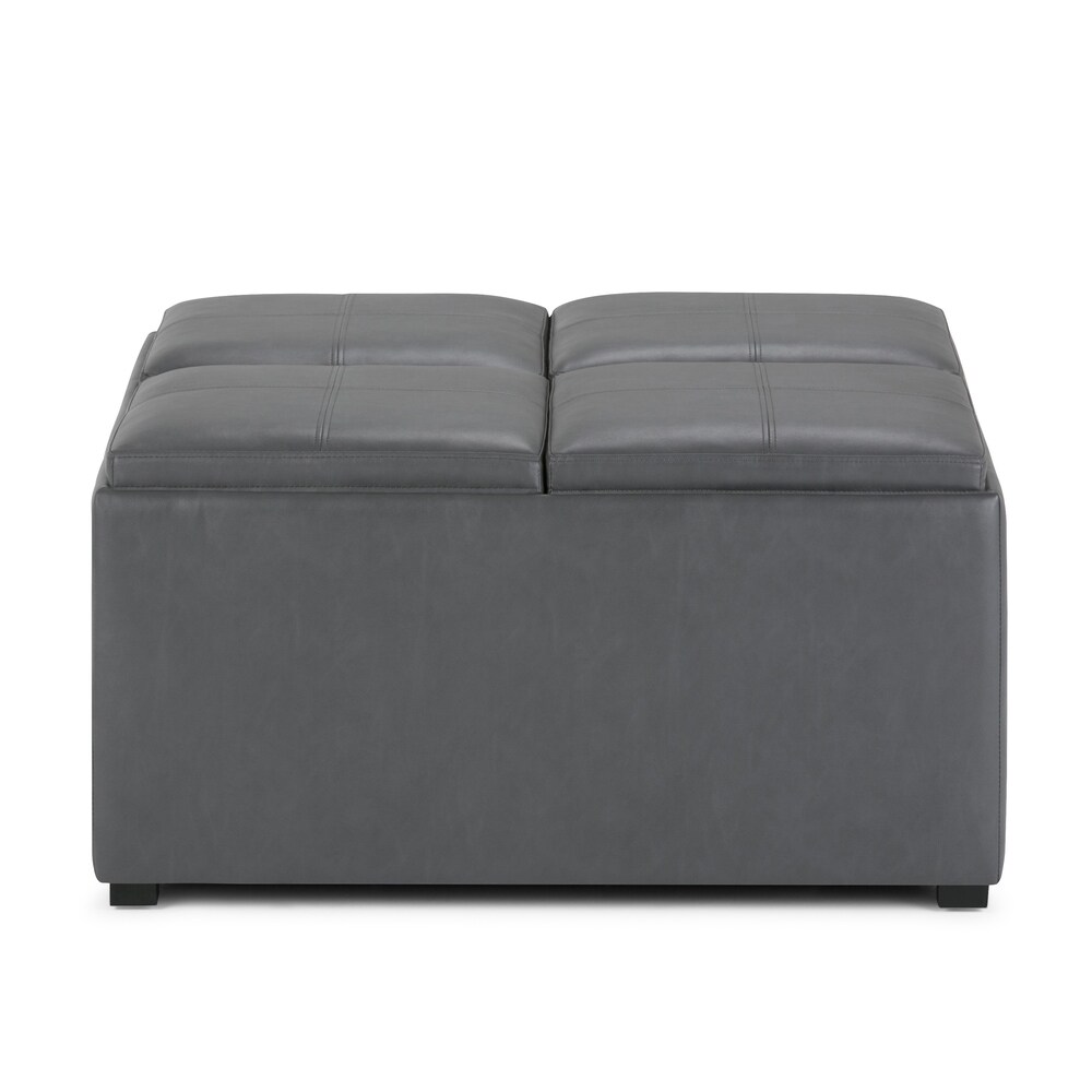 WYNDENHALL Franklin Wide Contemporary Table Ottoman