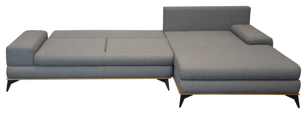 VANILA Sectional Sleeper Sofa  Right Corner   Midcentury   Sleeper Sofas   by Table World  Houzz