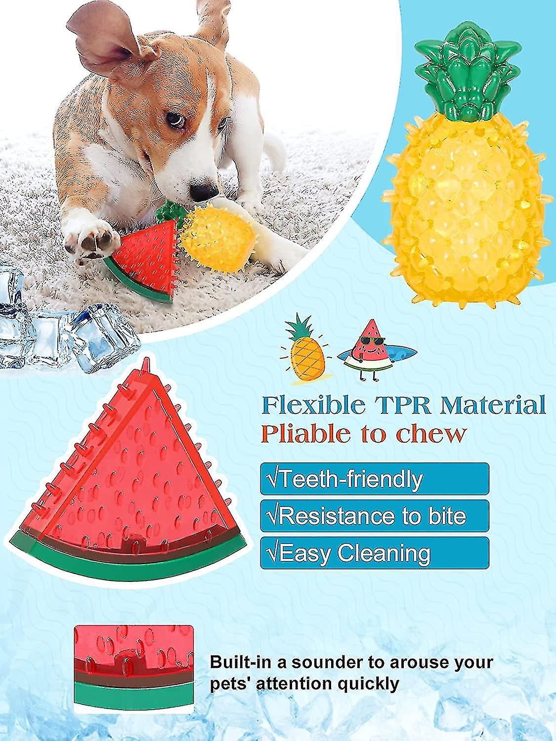 Teether Cooling Chew Toys Freezable Cooling Teething Toy For Puppies