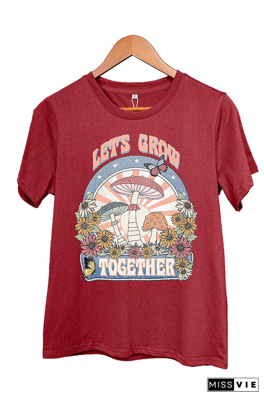 Let's Grow Together Short Sleeve Graphic Tee Wholesale