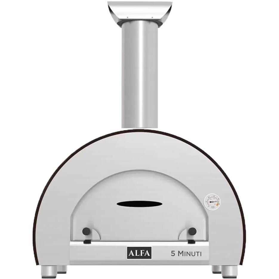 Alfa 5 Minuti 23-Inch Outdoor Countertop Wood-Fired Pizza Oven