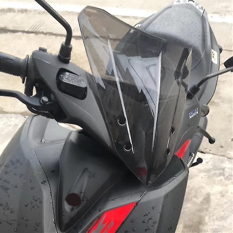 Motorcycle Windshield With Led Lamp Windscreen Air Wind Deflector For Aerox155 Nvx155