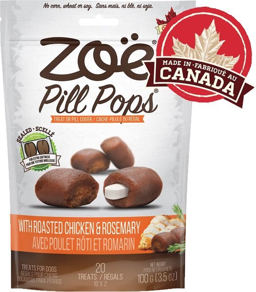 Zoe Pill Pops Roasted Chicken with Rosemary Dog Treats