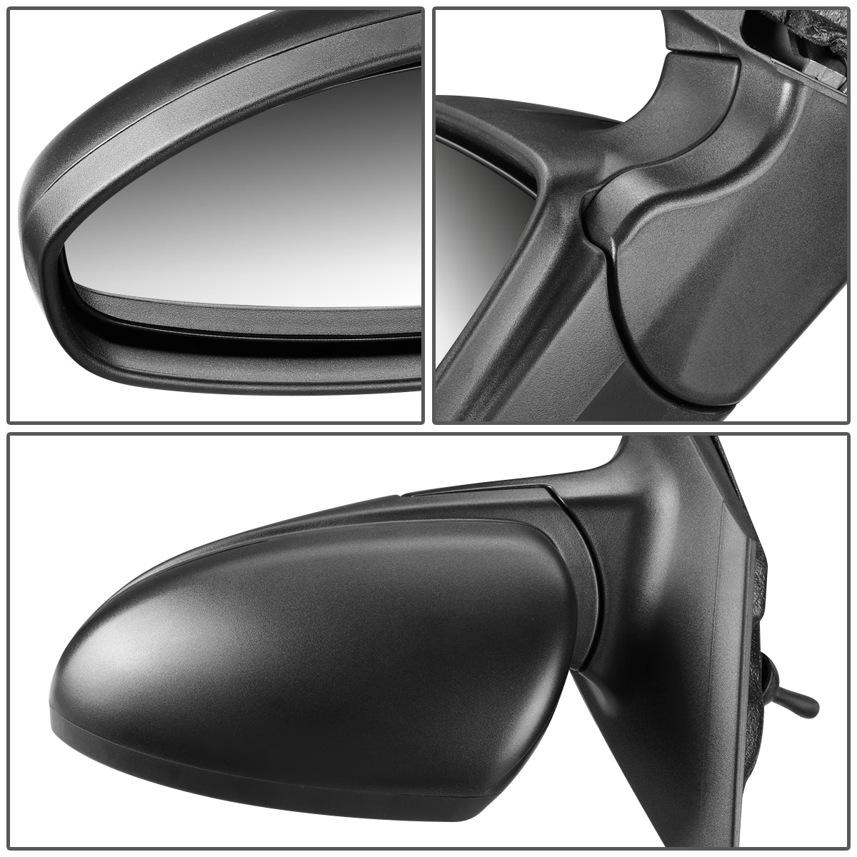 DNA Motoring OEM-MR-GM1320419 For 2011 to 2016 Chevy Cruze Limited OE Style Manual Driver / Left Side View Door View Mirror 95186743 12 13 14 15