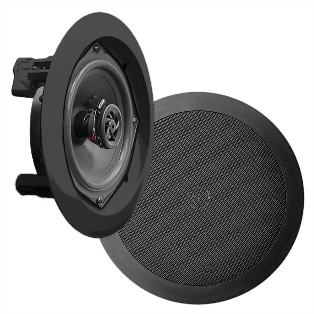 8) NEW Pyle PDIC81RDBK 250W 8 Inch Flush In-Wall In-Ceiling Black Speakers Eight 4 x PDIC81RDBK