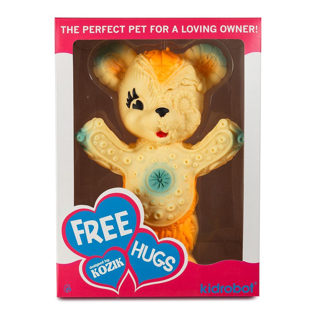 Free Hugs Bear Art Figure by Frank Kozik - Orange Edition - Limited to 500