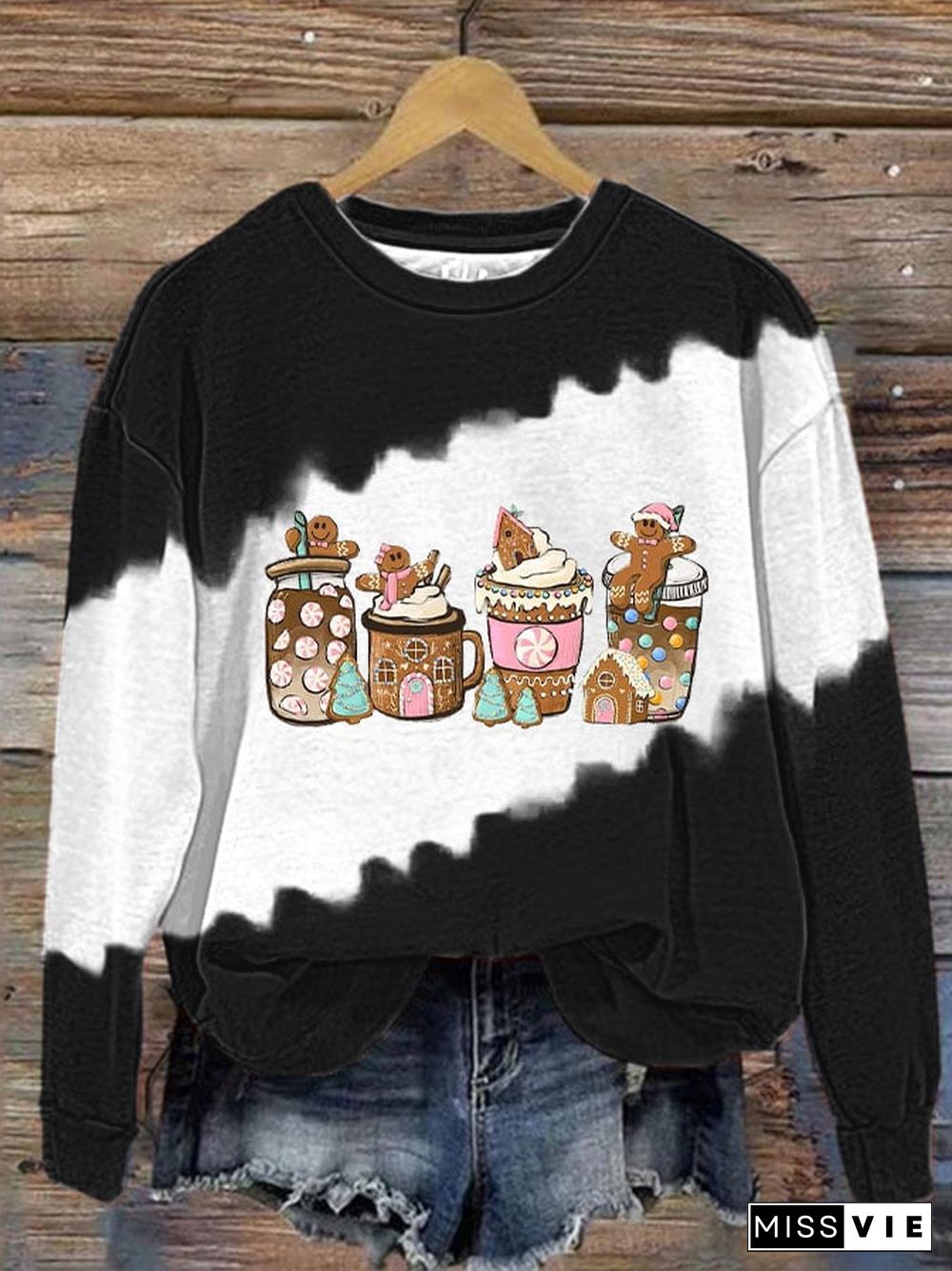 Women's Merry Christmas Print Sweatshirt