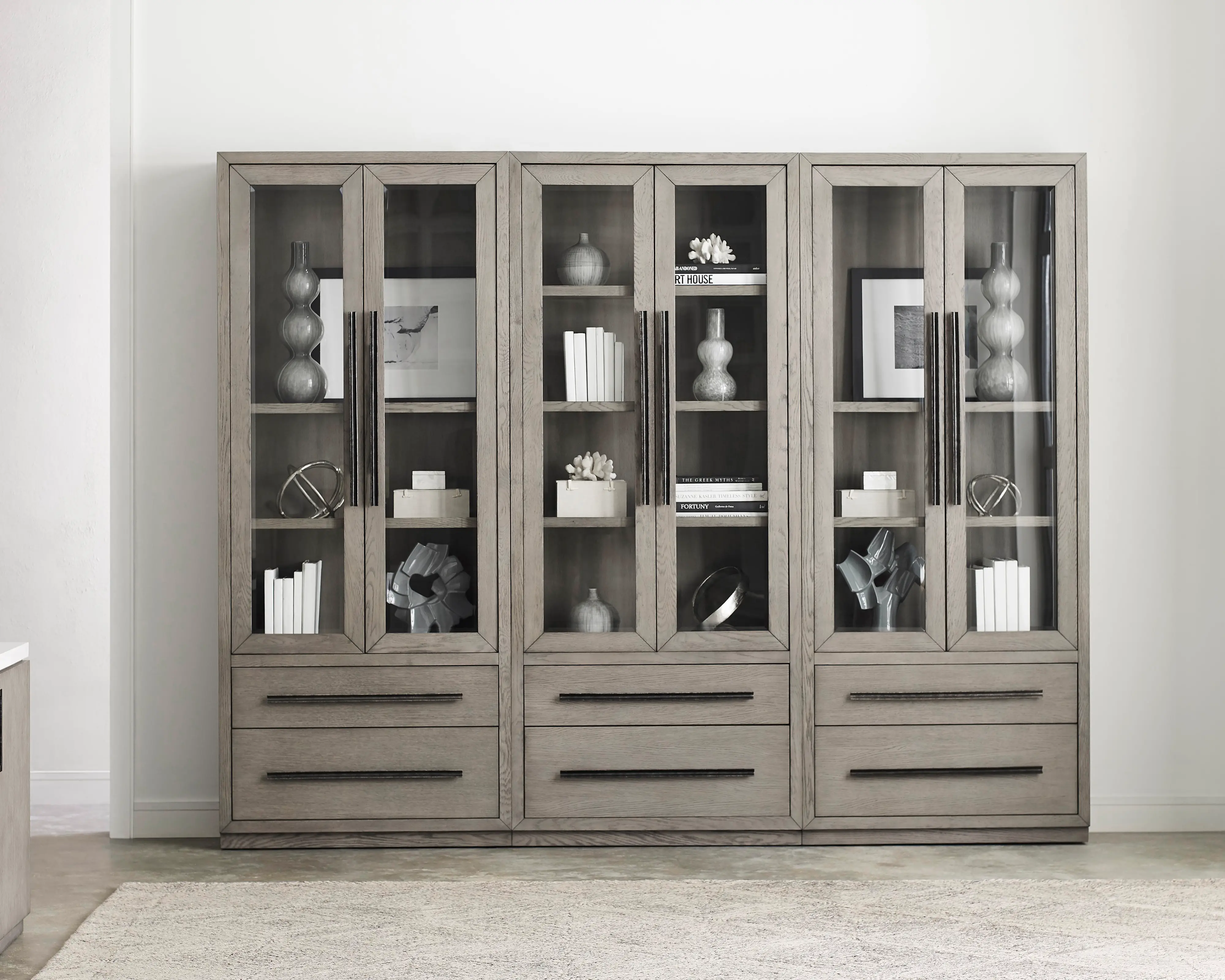 Pure Modern Gray Curio Cabinet