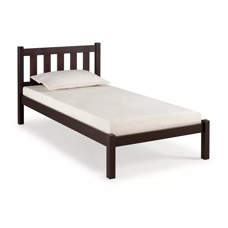 Alaterre Furniture Poppy Espresso Platform Twin Bed